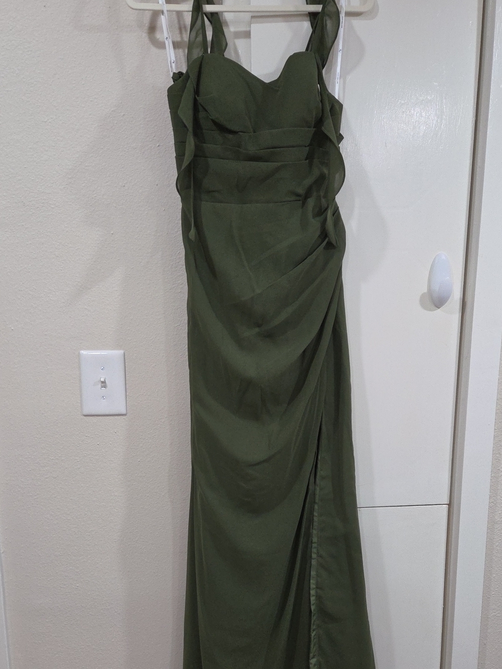 AW Bridal Olive Green Evening Gown/Bridesmaid Dress